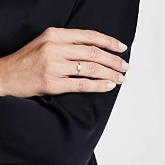 Jennifer Meyer 18k Gold Mini Heart Ring - Picture 5 of 5